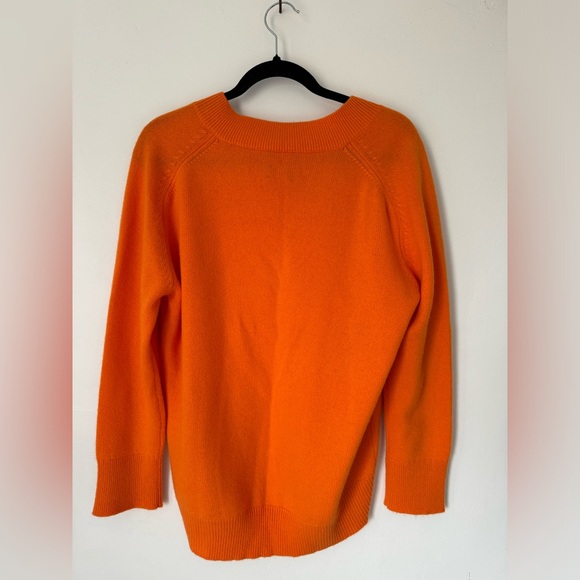 Van Kukil Kashmir cashmere size small orange women’s sweater. - Picture 2 of 11